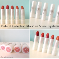 Natural Collection Moisture Shine Lipsticks- Review:)
